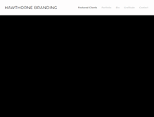 Tablet Screenshot of hawthornebranding.com